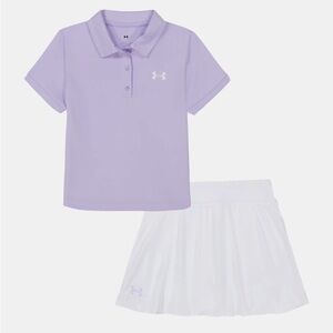 Under Armour Lavender & White Polo Shirt/Skirt Set 12 Months NWT